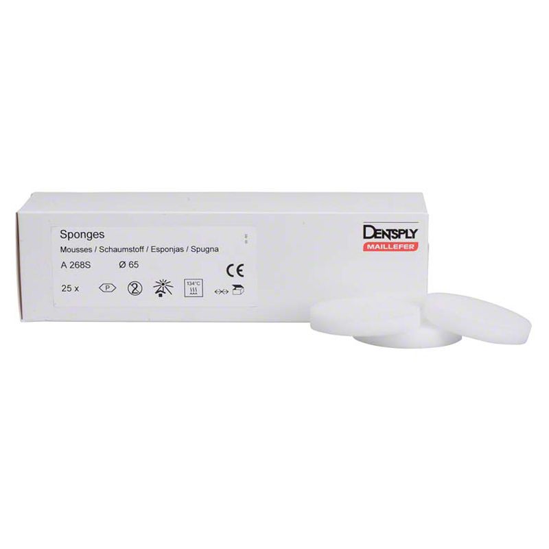 Dentsply Maillefer oval clean-stand sponges, 25 pieces