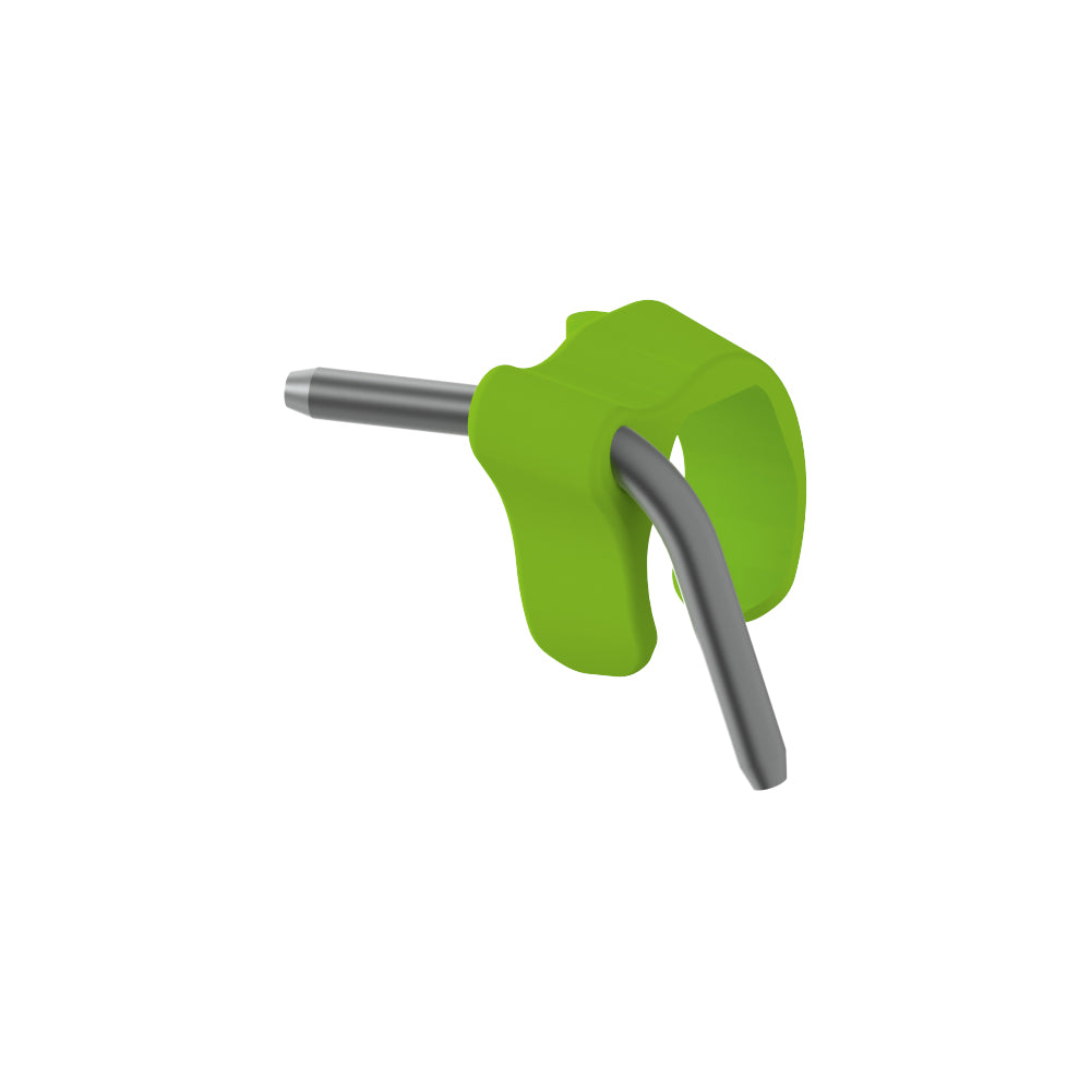 W&H green spray clip without groove, right, 3 pieces