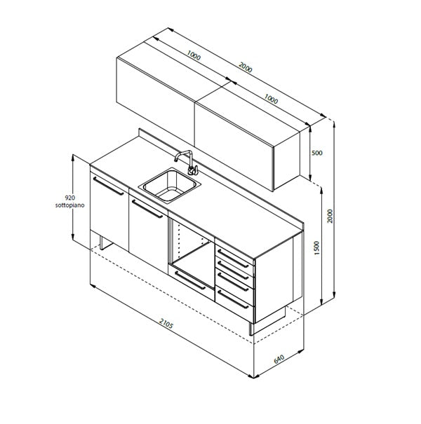 STERIL K comp.C dental cabinets, lower and upper modules