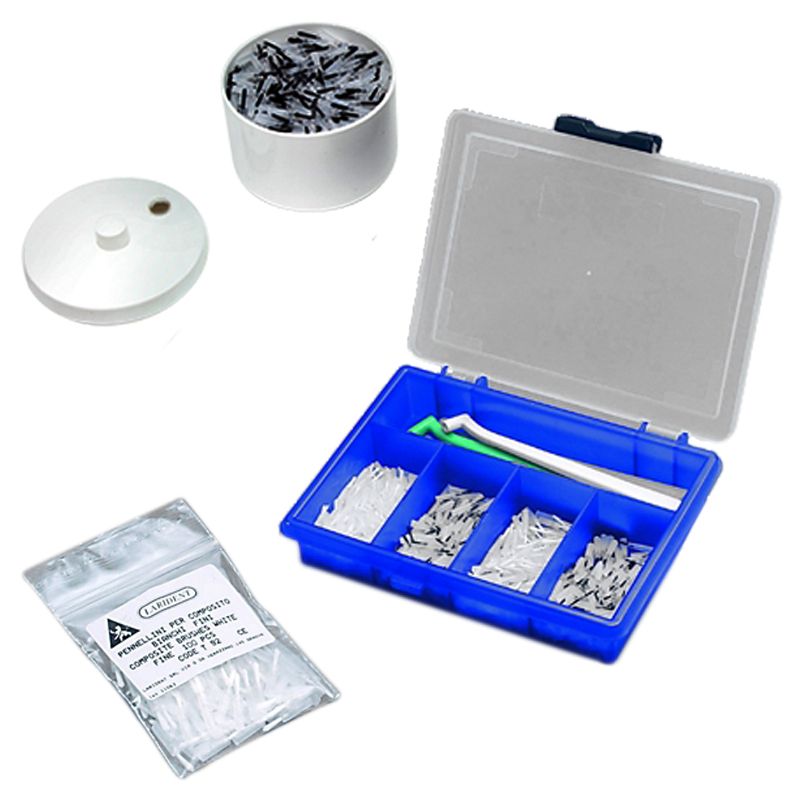 Larident C36 application brush kit, 6 handles and 400 tips