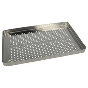 Euronda perforated stainless-steel standard tray, 18 × 28 cm
