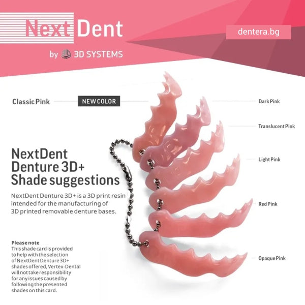 NextDent Denture 3D+ dental 3D-printing resin